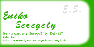 eniko seregely business card